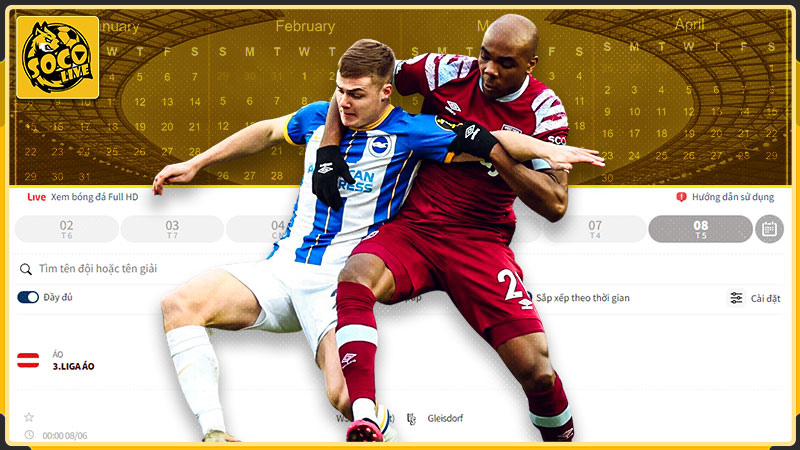 Nhiều giải đấu, trận đấu mà bạn có thể dễ dàng xem bảng xếp hạng