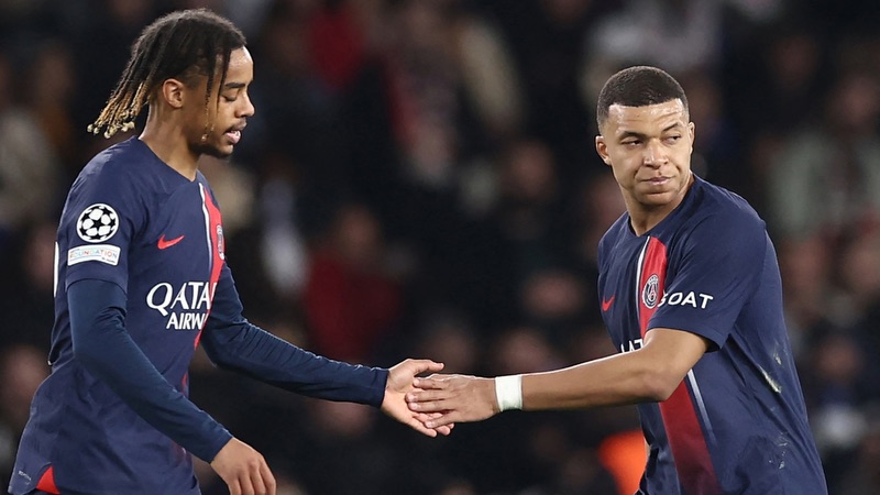 Cầu thủ Bradley Barcola được kỳ vọng thay thế chính Mbappe
